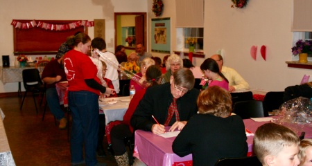 people gathering at table